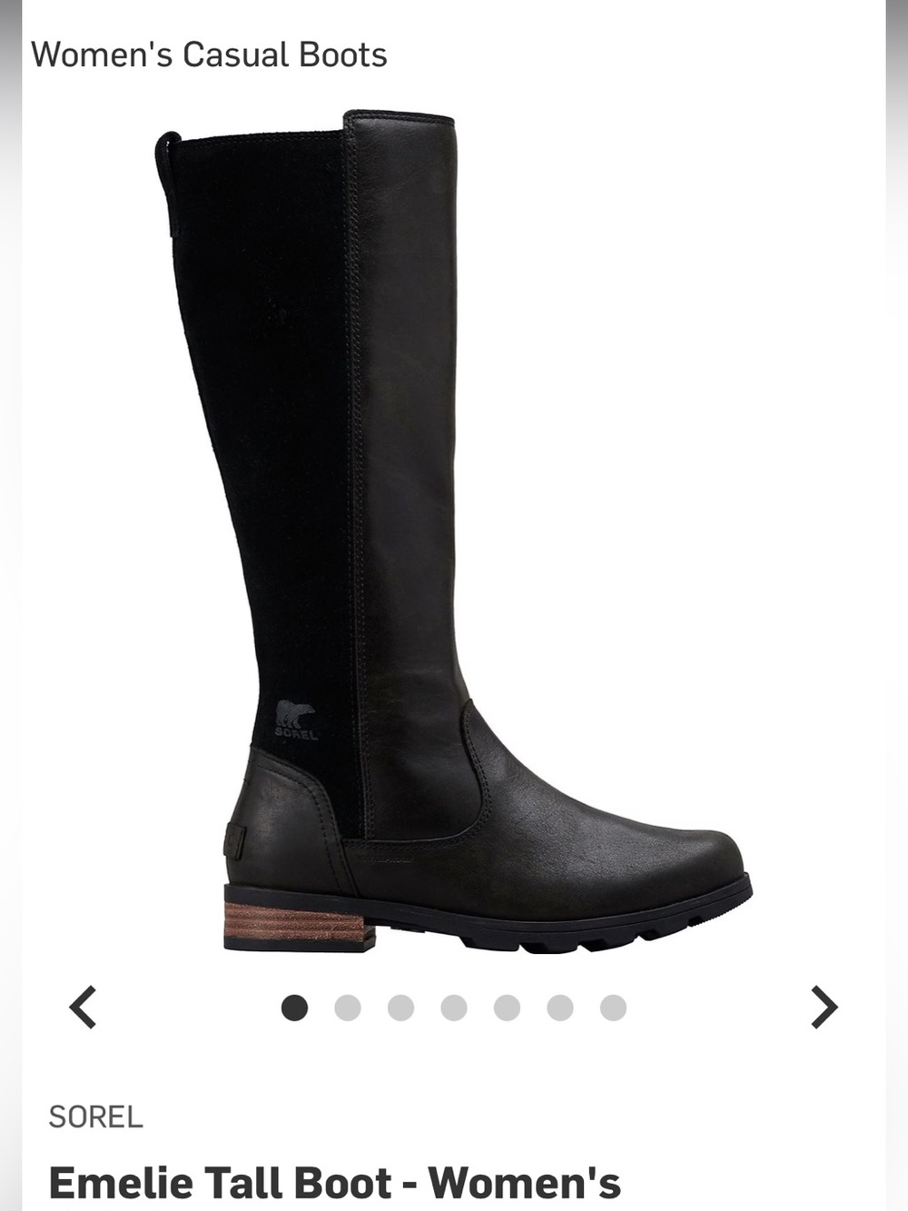 Sorel women’s Emelie tall leather winter boots size 9 - Picture 12 of 15